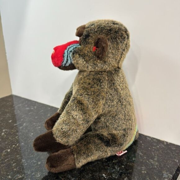 Cheeks Baboon 12 Inch TY The Beanie Buddies Collection 2001 Stuffed Monkey Plush - Picture 3 of 8